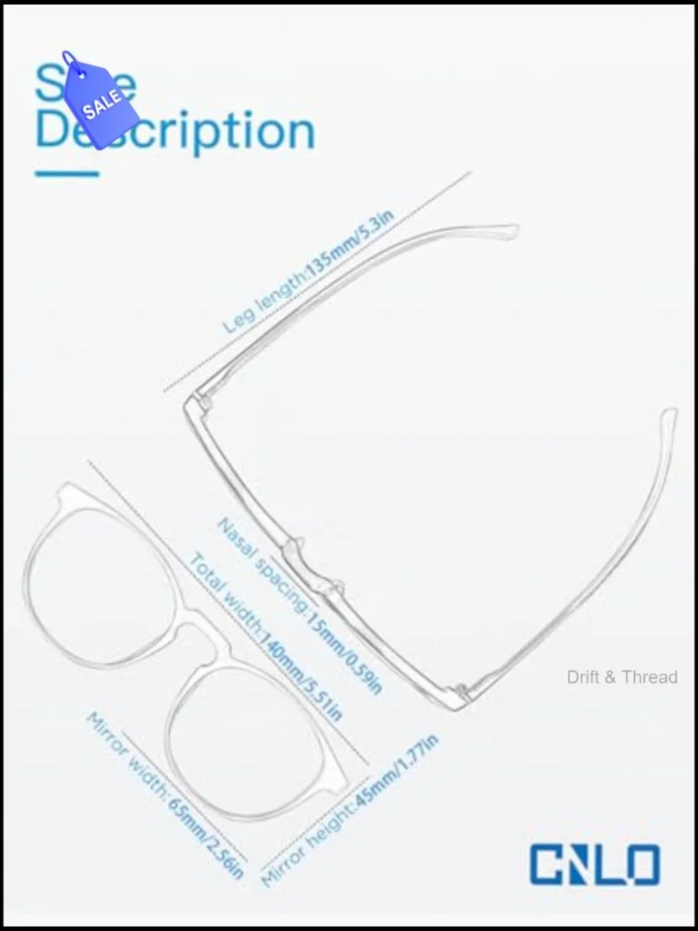 Blue Light Blocking Glasses Anti Eyestrain Lightweight TR90 Frame Computer